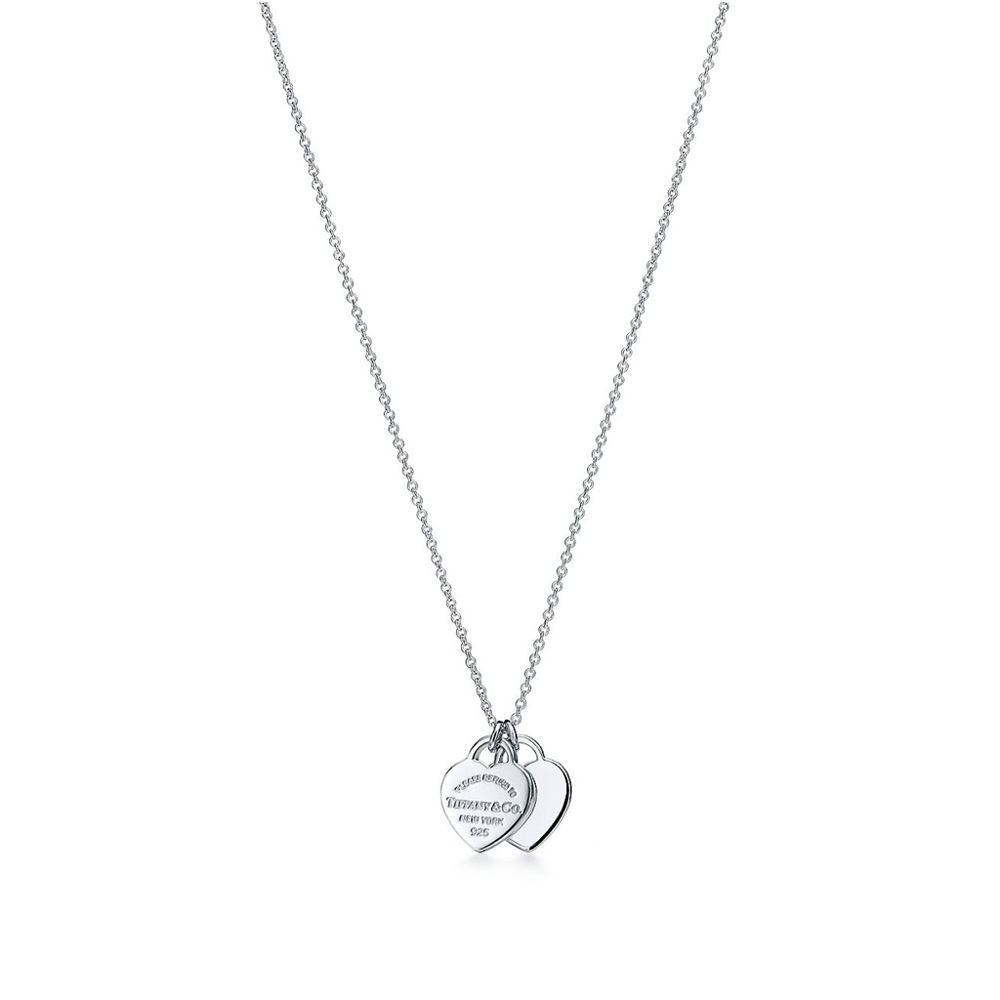 Return To Tiffany Double Heart Tag Pendant